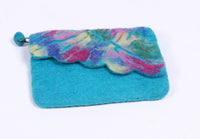 Thumbnail for Sophisticated felt purse/Felt coin purse/Money bag