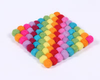 Thumbnail for Felt ball coaster square/Felt coaster