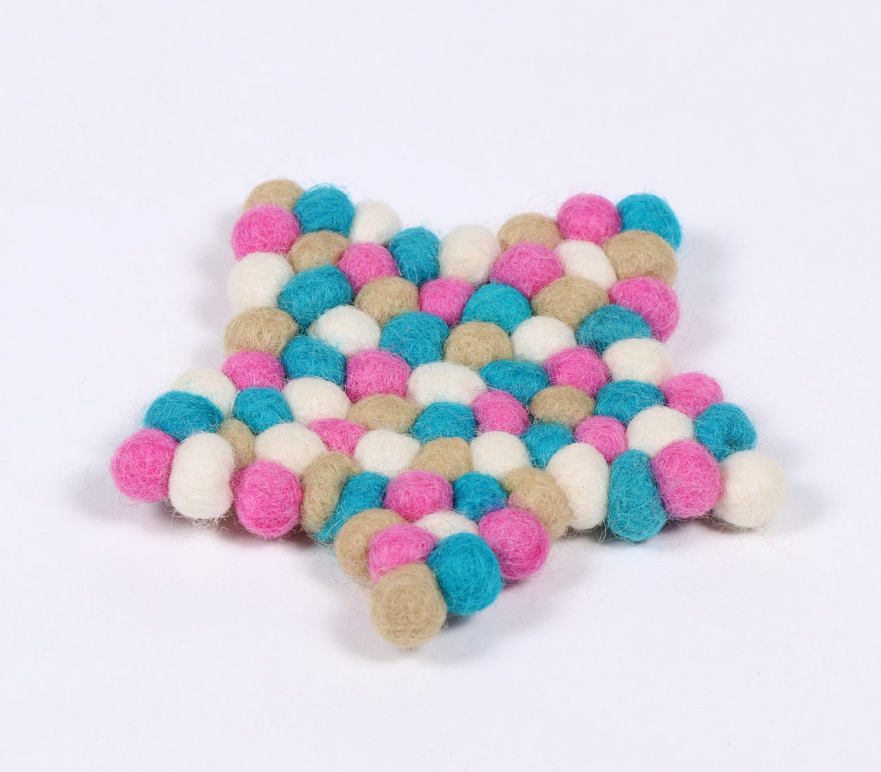 Star shaped felt coaster/Felt ball coaster