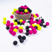 Thumbnail for 2 cm Multicolor Felt Balls Wholesale