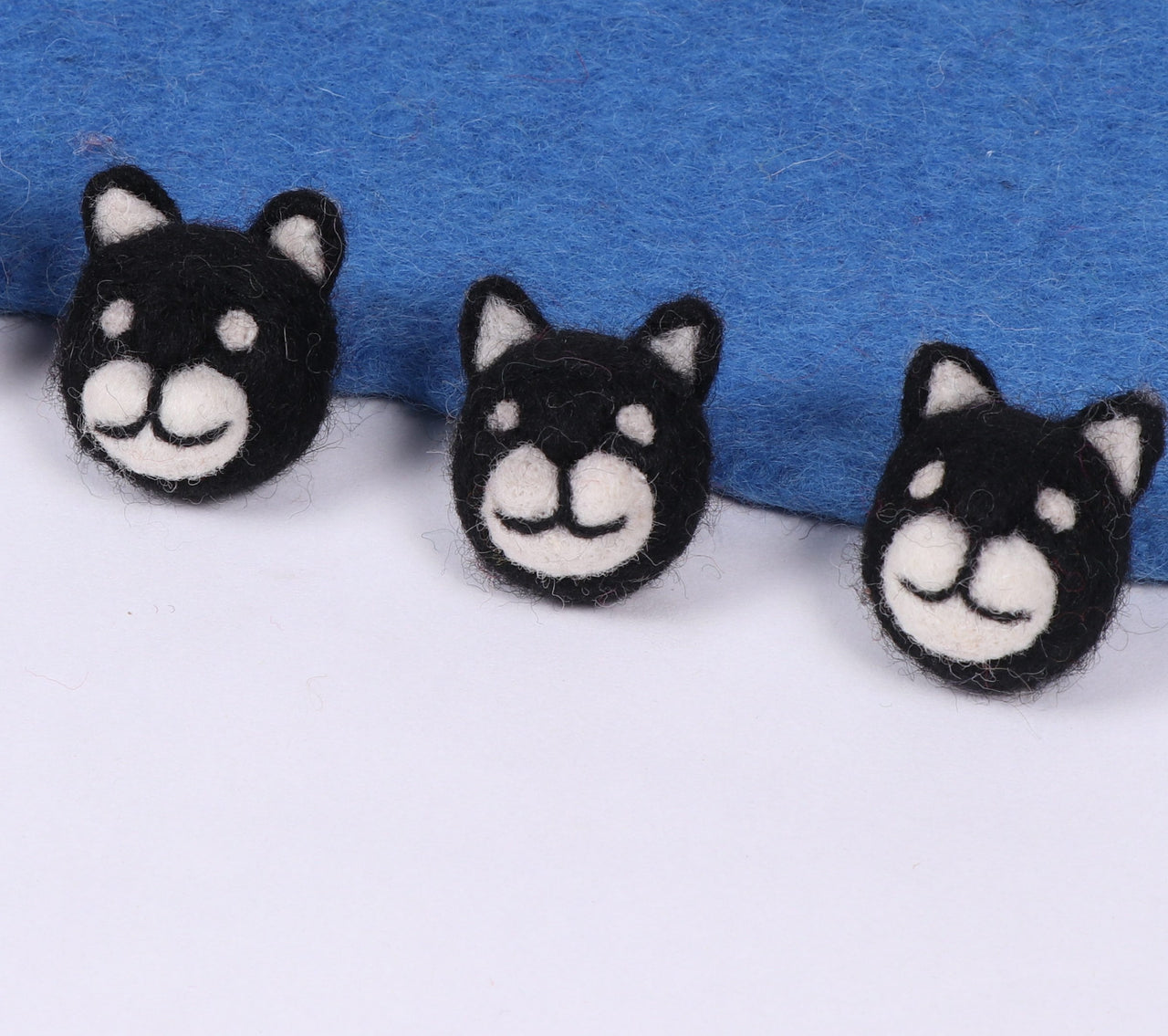 Handmade felt brooches