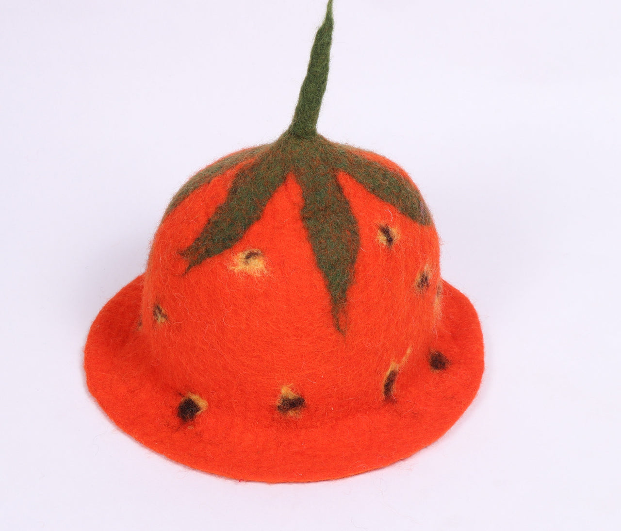 Orange felt hat
