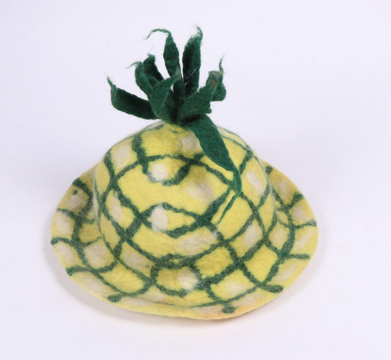 Pineapple felt hat