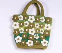 Thumbnail for Flower felt handbag/Felt handbag