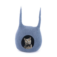 Thumbnail for Wool Cat Cave, Felted Wool Cat Cave, Felt Cat Cave