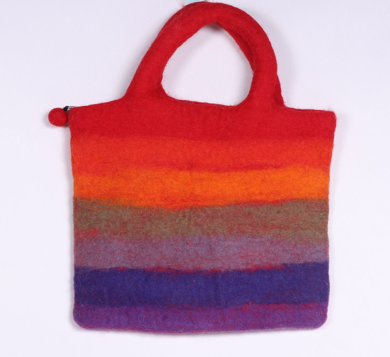 Colourful felt bag