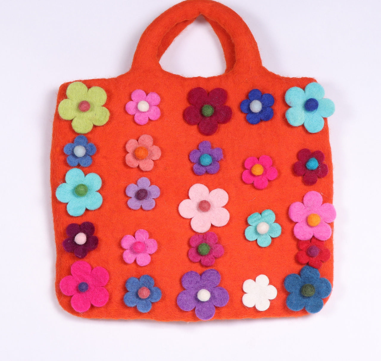 Flower felt handbag/Felt handbag