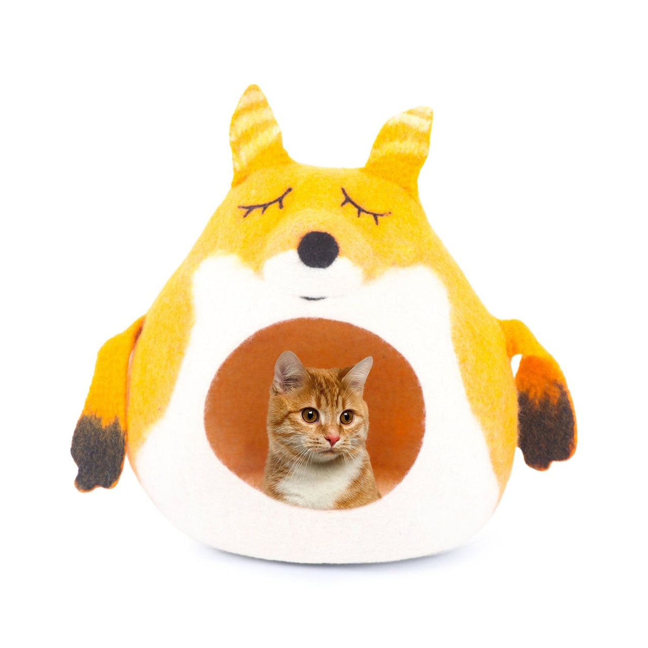 Premium Felt Cat Cave, Indoor Cat House, Felt Cat House