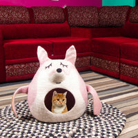 Thumbnail for Premium Felt Cat Cave, Indoor Cat House, Felt Cat House