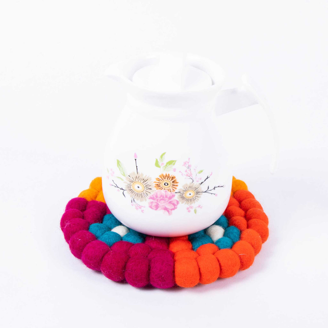 Felt Round Flower Trivet