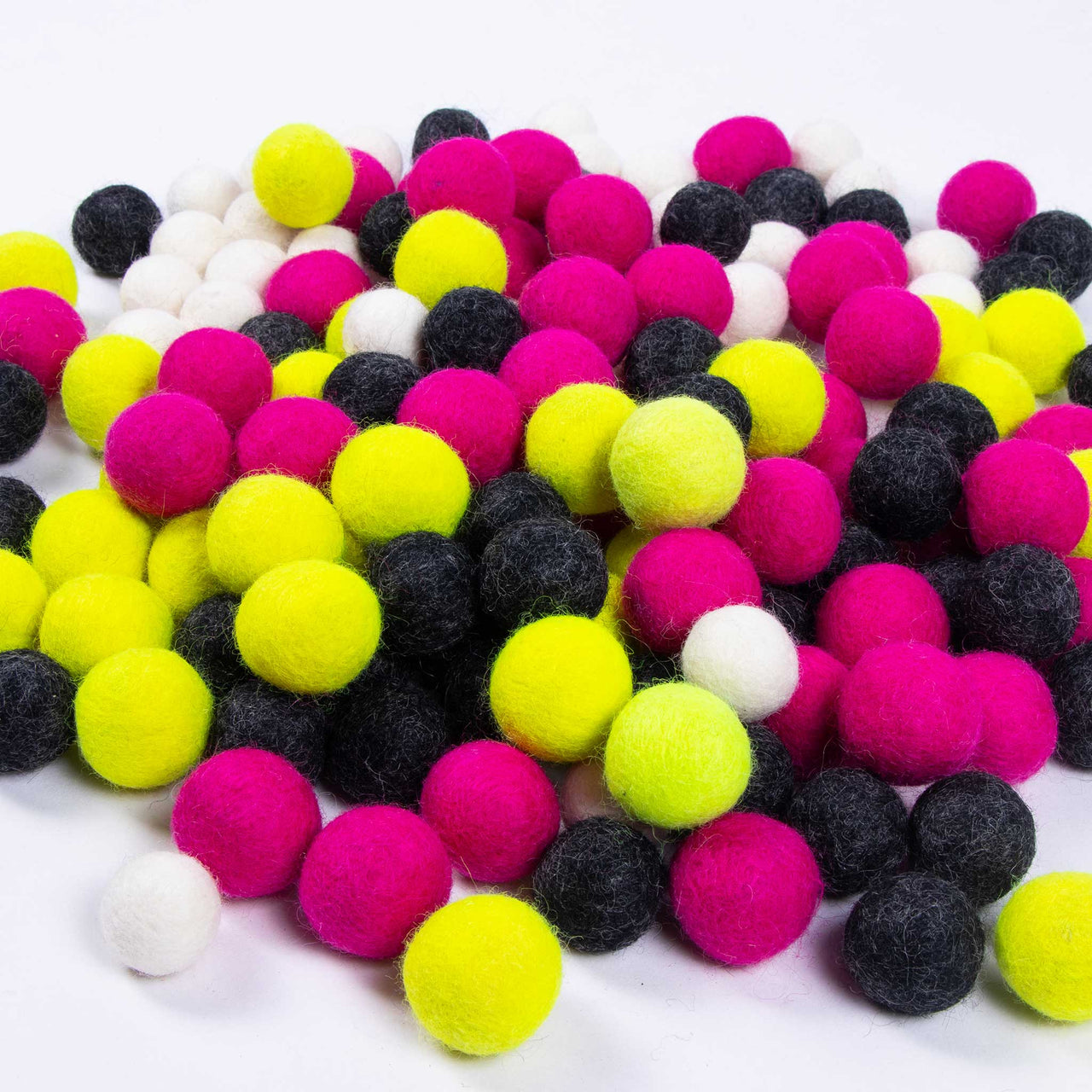 Choose quantity Bright Color Pom Pom Felt Balls 2cm Nursery Crafts  Supplies, B