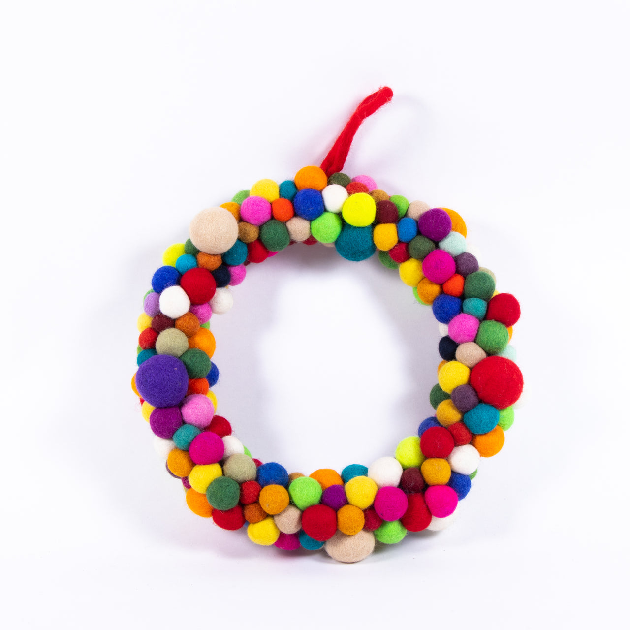 Felt ball wreath