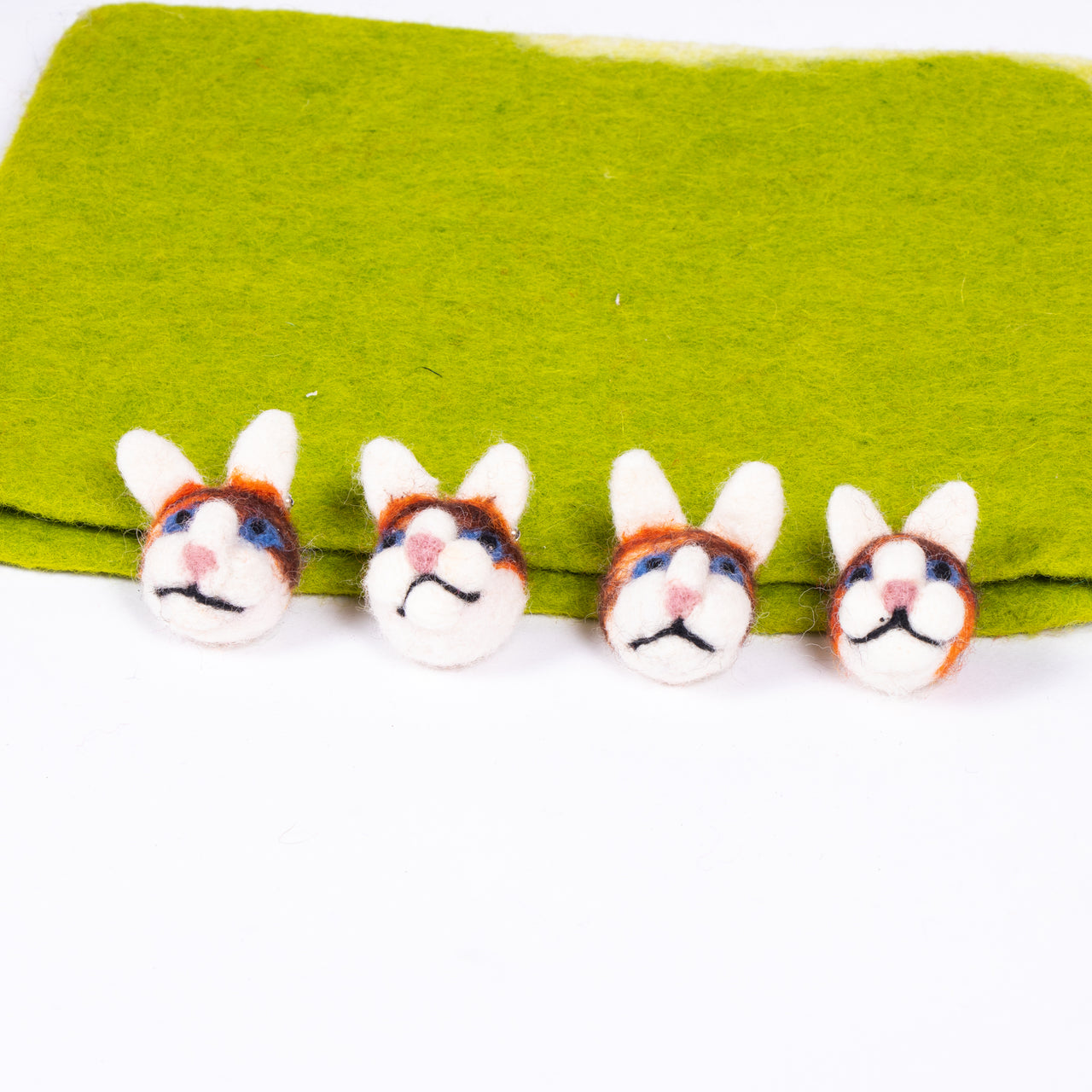 Handmade felt brooches