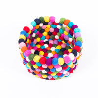 Thumbnail for Multi coloured felt ball baskets