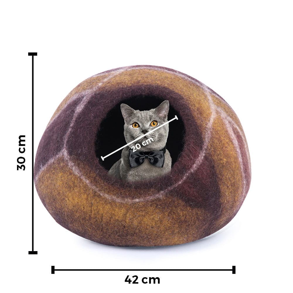 Wool Cat Cave, Felted Wool Cat Cave