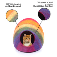 Thumbnail for Multi Color Felt Cat Cave/ Felt Cat House/ Cat cave