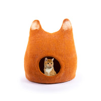 Thumbnail for Cat Ear Design Wool Cat Cave